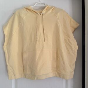 Old Navy Active Butter Yellow Cropped Hoodie